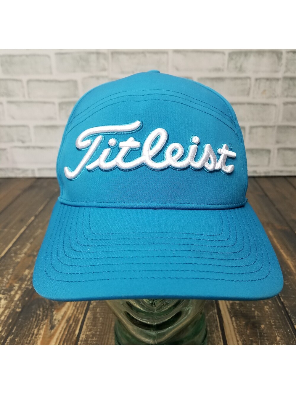 Titleist Mexico PGA Flag Dad Hat Cap Strap Back Men's Baby Blue Golf Embroidered